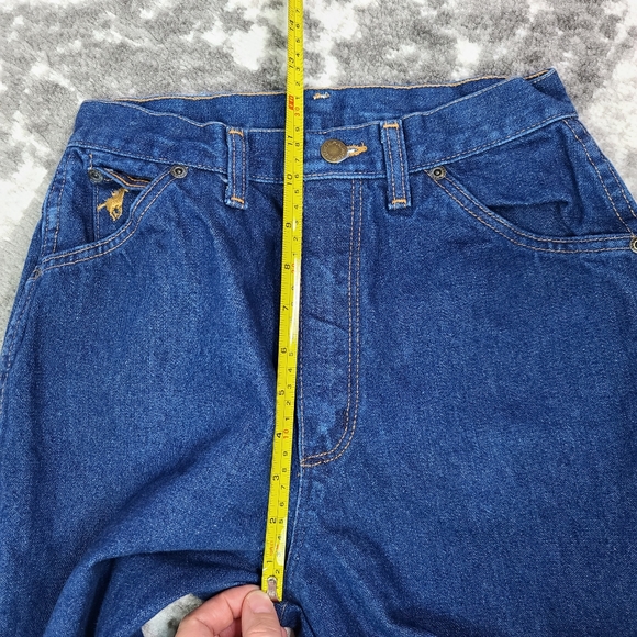 WRANGLER Vintage Retro 100% Cotton Made in the USA 9 Average High Rise Straight - Picture 11 of 12